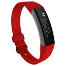 Solid Color Silicone Watch Band for FITBIT Alta / HR, Size: L(Karst Red)
