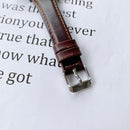 For Samsung Galaxy Watch 20mm Smart Watch Universal Double-sided Leather Small Watch Band(Brown)