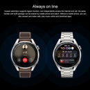 Original Huawei Watch 3 Pro 48mm GLL-AL01 1.43 inch AMOLED Touch Screen Bluetooth 5.2 5ATM Waterproof, Support Sleep Monitoring / Body Temperature Monitoring / eSIM Independent Call / NFC Payment (Fashion Brown Leather Strap)