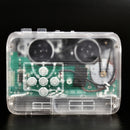 Tonivent TON007T Portable Bluetooth Tape Cassette Player, Support FM / Bluetooth Input and Output(Transparent)