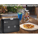 Tonivent TON007T Portable Bluetooth Tape Cassette Player, Support FM / Bluetooth Input and Output(Transparent)