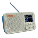 C10 2.4 inch Portable Color LCD FM / DAB Digital Radio, Support BT & TF Card (White)