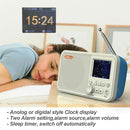 C10 2.4 inch Portable Color LCD FM / DAB Digital Radio, Support BT & TF Card (White)