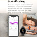 HAMTOD KL2 1.28 inch Smart Watch with BT Call / Sleep & Heart Rate & Blood Pressure Monitor(Black)