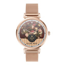 KC06 Women Menstrual Period Smart Watch Bracelet, Blood Pressure / Heart Rate Monitoring, Steel Strap(Gold)
