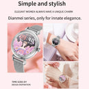 KC06 Women Menstrual Period Smart Watch Bracelet, Blood Pressure / Heart Rate Monitoring, Steel Strap(Gold)