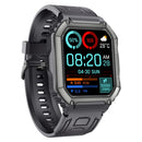 KR06 Waterproof Pedometer Sport Smart Watch, Support Heart Rate / Blood Pressure Monitoring / BT Calling(Black)