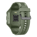 KR06 Waterproof Pedometer Sport Smart Watch, Support Heart Rate / Blood Pressure Monitoring / BT Calling(Green)