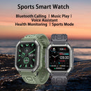 KR06 Waterproof Pedometer Sport Smart Watch, Support Heart Rate / Blood Pressure Monitoring / BT Calling(Black)