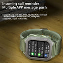 KR06 Waterproof Pedometer Sport Smart Watch, Support Heart Rate / Blood Pressure Monitoring / BT Calling(Green)