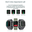 KR06 Waterproof Pedometer Sport Smart Watch, Support Heart Rate / Blood Pressure Monitoring / BT Calling(Green)