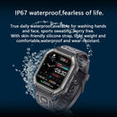 KR06 Waterproof Pedometer Sport Smart Watch, Support Heart Rate / Blood Pressure Monitoring / BT Calling(Black)