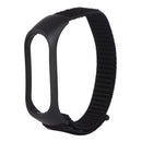 Smart Watch Nylon Woven Watch Band for Xiaomi Mi Band 3 / 4(Black)