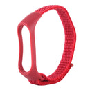 Smart Watch Nylon Woven Watch Band for Xiaomi Mi Band 3 / 4(Red)