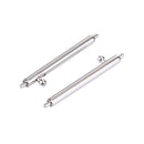 For Huawei Smart Watch Hidden Butterfly Buckle 3 Beads Stainless Steel Watchband(Rose Gold)