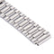 For Huawei Smart Watch Hidden Butterfly Buckle 3 Beads Stainless Steel Watchband(Silver)
