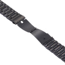 For Fitbit Blaze Smart Watch Butterfly Buckle 3 Beads Stainless Steel Watchband(Black)