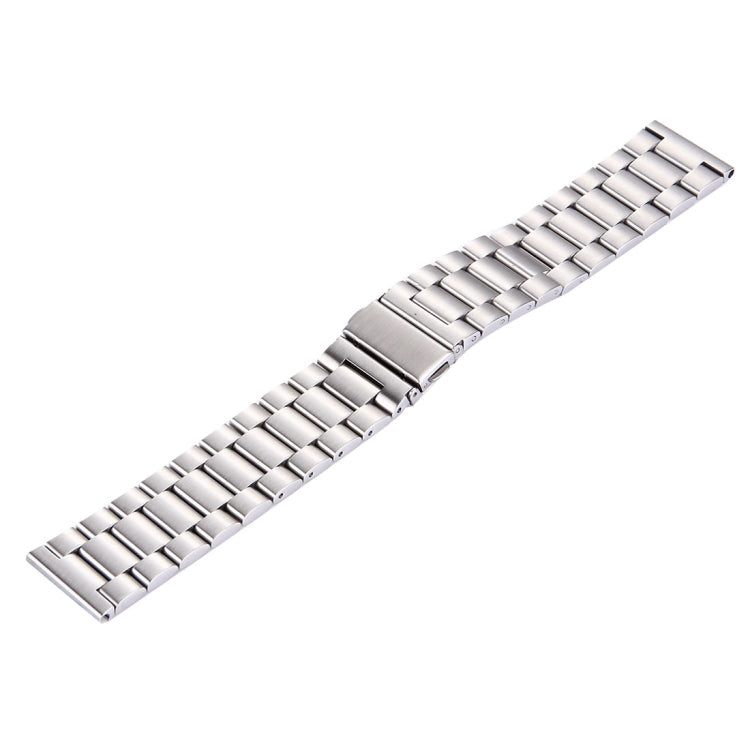 For Fitbit Blaze Smart Watch Butterfly Buckle 3 Beads Stainless Steel Watchband(Silver)