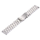 For Fitbit Blaze Smart Watch Butterfly Buckle 3 Beads Stainless Steel Watchband(Silver)