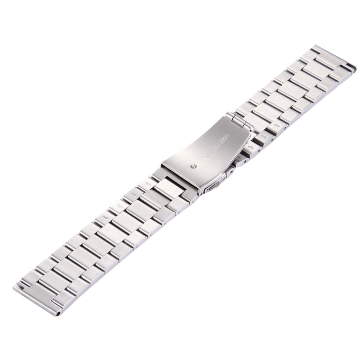 For Fitbit Blaze Smart Watch Butterfly Buckle 3 Beads Stainless Steel Watchband(Silver)