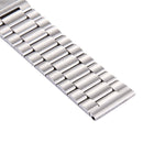 For Fitbit Blaze Smart Watch Butterfly Buckle 3 Beads Stainless Steel Watchband(Silver)
