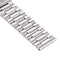 For Fitbit Blaze Smart Watch Butterfly Buckle 3 Beads Stainless Steel Watchband(Silver)