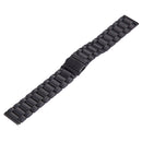 For Samsung Gear S2 Classic Smart Watch Butterfly Buckle 3 Beads Stainless Steel Watchband(Black)