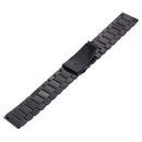 For Samsung Gear S2 Classic Smart Watch Butterfly Buckle 3 Beads Stainless Steel Watchband(Black)
