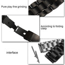 For Samsung Gear S2 Classic Smart Watch Butterfly Buckle 3 Beads Stainless Steel Watchband(Silver)