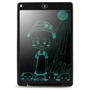 CHUYI Portable 12 inch LCD Writing Tablet Drawing Graffiti Electronic Handwriting Pad Message Graphics Board Draft Paper with Writing Pen, CE / FCC / RoHS Certificated(Black)