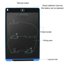 CHUYI Portable 12 inch LCD Writing Tablet Drawing Graffiti Electronic Handwriting Pad Message Graphics Board Draft Paper with Writing Pen, CE / FCC / RoHS Certificated(Blue)