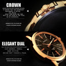 358 YAZOLE Men Fashion Business Waterproof Leather Band Quartz Wrist Watch(Black)