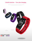CHIGU C7S Fitness Tracker 0.96 inch OLED Screen Smartband Bracelet, IP67 Waterproof, Support Sports Mode / Blood Pressure / Sleep Monitor / Heart Rate Monitor / Remote Shooting (Pink)