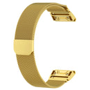 For Garmin Fenix 7X Milanese Watch Band (Gold)