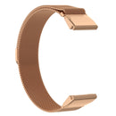 For Garmin Fenix 7X Milanese Watch Band (Rose Gold)