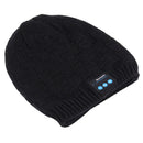 Square Textured Knitted Bluetooth Headset Warm Winter Hat with Mic for Boy & Girl & Adults(Black)