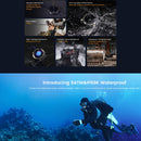 KOSPET TANK T1 1.32 inch Screen 5ATM & IP69K Waterproof Smart Watch, Support Bluetooth, Heart Rate Monitor, Blood Oxygen Monitor, Sleep Monitoring(Black)
