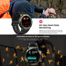 KOSPET TANK T1 1.32 inch Screen 5ATM & IP69K Waterproof Smart Watch, Support Bluetooth, Heart Rate Monitor, Blood Oxygen Monitor, Sleep Monitoring(Black)