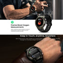KOSPET TANK T1 1.32 inch Screen 5ATM & IP69K Waterproof Smart Watch, Support Bluetooth, Heart Rate Monitor, Blood Oxygen Monitor, Sleep Monitoring(Silver)