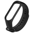 Pure Color Soft TPU Watch Bands for Xiaomi Mi Band 4, Host Not Included(Black)