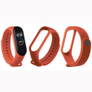Pure Color Soft TPU Watch Bands for Xiaomi Mi Band 4, Host Not Included(Orange)