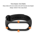 Pure Color Soft TPU Watch Bands for Xiaomi Mi Band 4, Host Not Included(Orange)