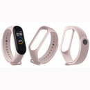 Pure Color Soft TPU Watch Bands for Xiaomi Mi Band 4, Host Not Included(Pink)