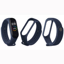 Pure Color Soft TPU Watch Bands for Xiaomi Mi Band 4, Host Not Included(Blue)