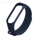 Pure Color Soft TPU Watch Bands for Xiaomi Mi Band 4, Host Not Included(Blue)