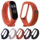 Pure Color Soft TPU Watch Bands for Xiaomi Mi Band 4, Host Not Included(Orange)