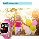 OBTNL B11 GSM GPRS GPS Locator Anti-Lost Smart Watch Tracker for iOS / Android, Leather or Plastic Band Random Delivery(Pink)