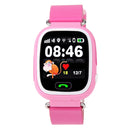 OBTNL B11 GSM GPRS GPS Locator Anti-Lost Smart Watch Tracker for iOS / Android, Leather or Plastic Band Random Delivery(Pink)