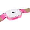 OBTNL B11 GSM GPRS GPS Locator Anti-Lost Smart Watch Tracker for iOS / Android, Leather or Plastic Band Random Delivery(Pink)