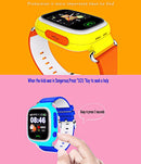 OBTNL B11 GSM GPRS GPS Locator Anti-Lost Smart Watch Tracker for iOS / Android, Leather or Plastic Band Random Delivery(Pink)